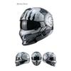 Scorpion Vintage Motorcycle Biker Helmet 368 Mecha Silver Full Face Warrior Combination Harley Retro Headgear