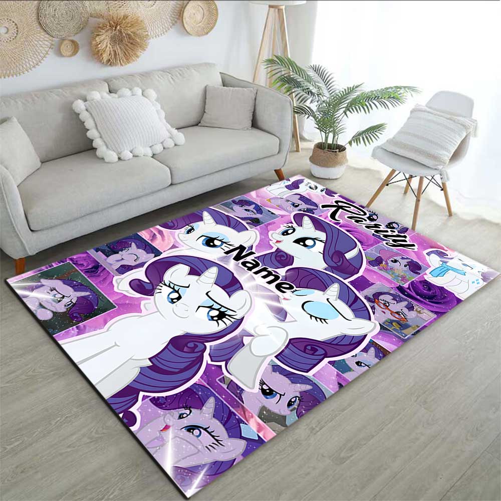 Little Pony (5) Customize your name rug, office chair cushion, home bedroom living room gift.
