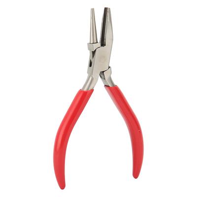 Jewelry Plier Slotted High Carbon Steel Rubber Handle Wire Bending Reel Plier for DIY Jewelry Making