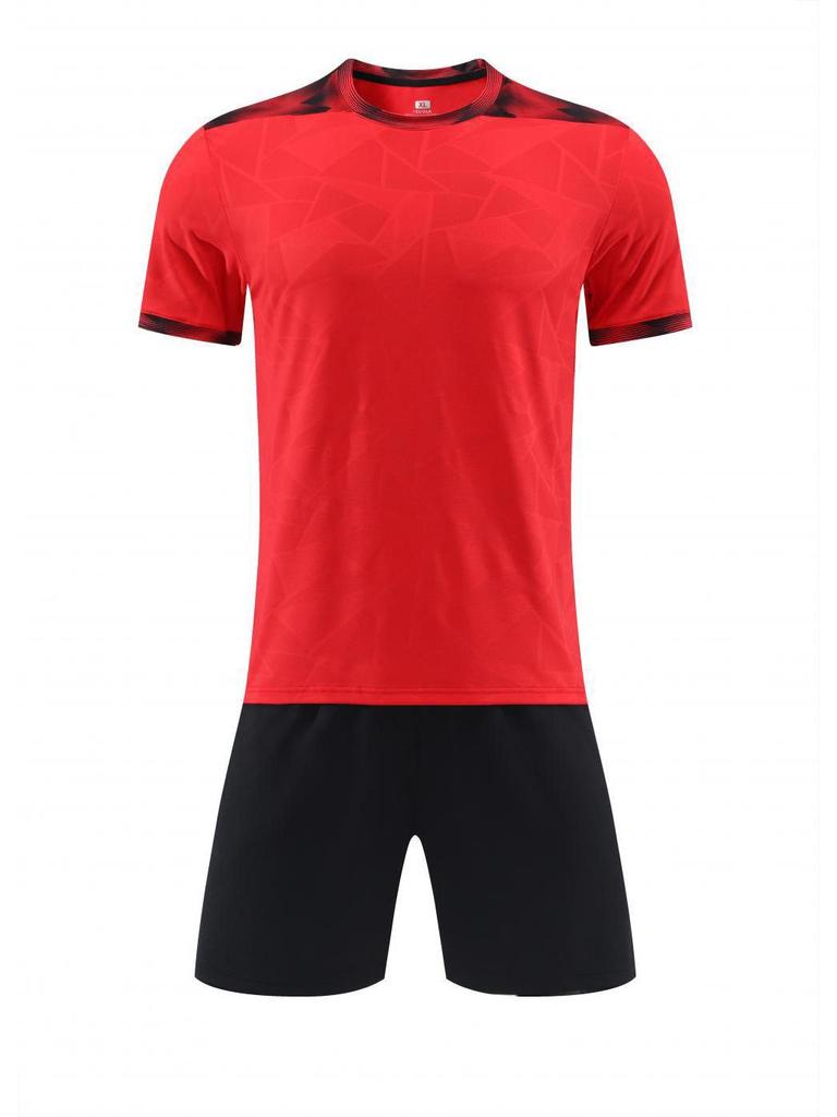 Premium Quick-Dry Football Uniform Set - Short Sleeve Jersey for Children and Adults