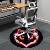 1pc Neon Bat Office Round Area Rug, Under Office Chairs Bedroom Living Room Home Decor, Room Deco
