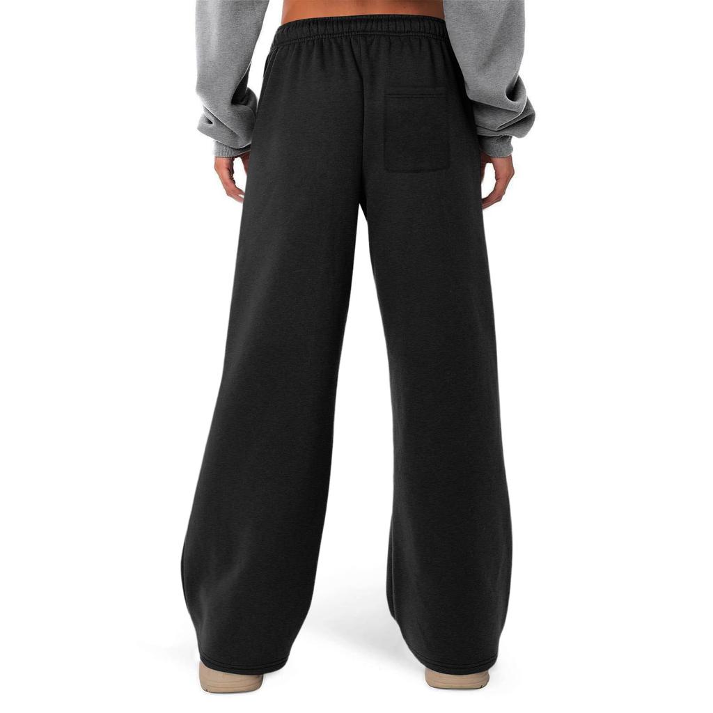Women's Loose,Fit Fleece,Lined Thermal ,Color Casual Sweatpants