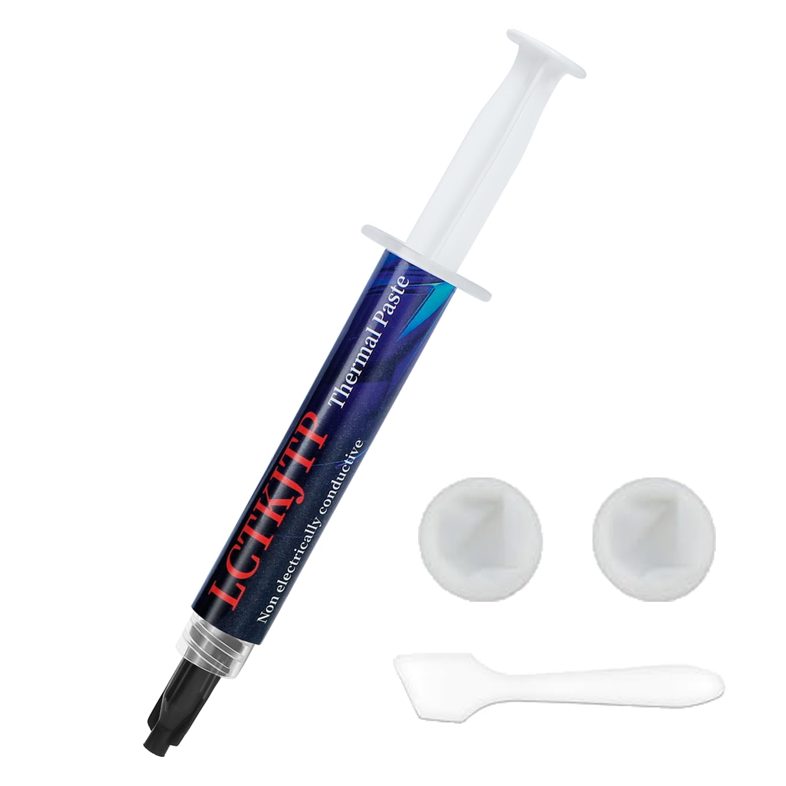 LCTKJTP CPU Thermal Paste 17WM.K 3g High-Performance Thermal Paste Insulation [Spatula & Finger Cot Included] Silver Grease Nano Diamond Grease Low