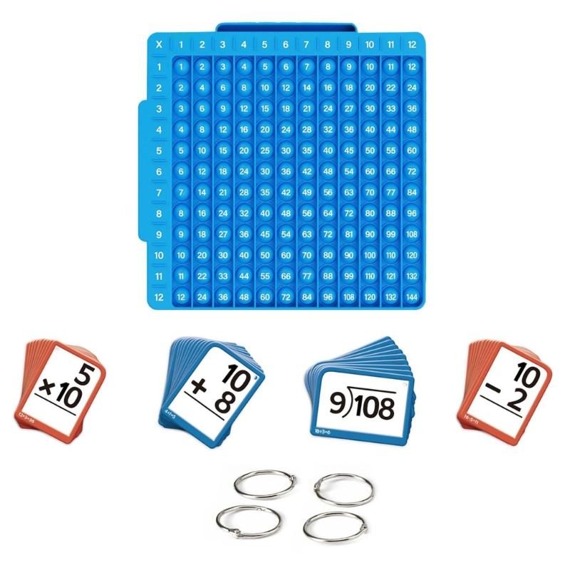 Math Skill Building Cards Mathematics Learning Flashcards For Practicing Addition Subtraction Multiplication Division 1