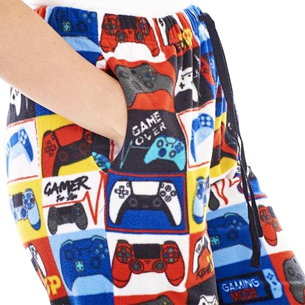 Keanu Mens Gaming Levels Game Controller Lounge Pants (Pack of 2)