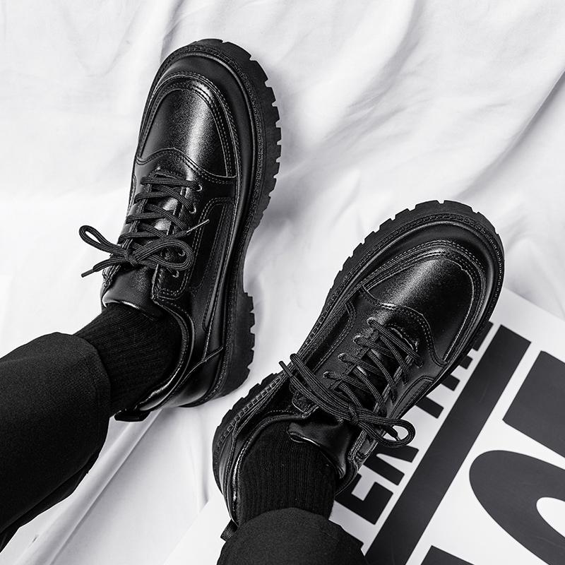 Fashion Luxury Men's Leather Shoes 2024 New Lightweight Casual Formal Walking  New Vulcanized Shoes Height Increasing Leather Shoes