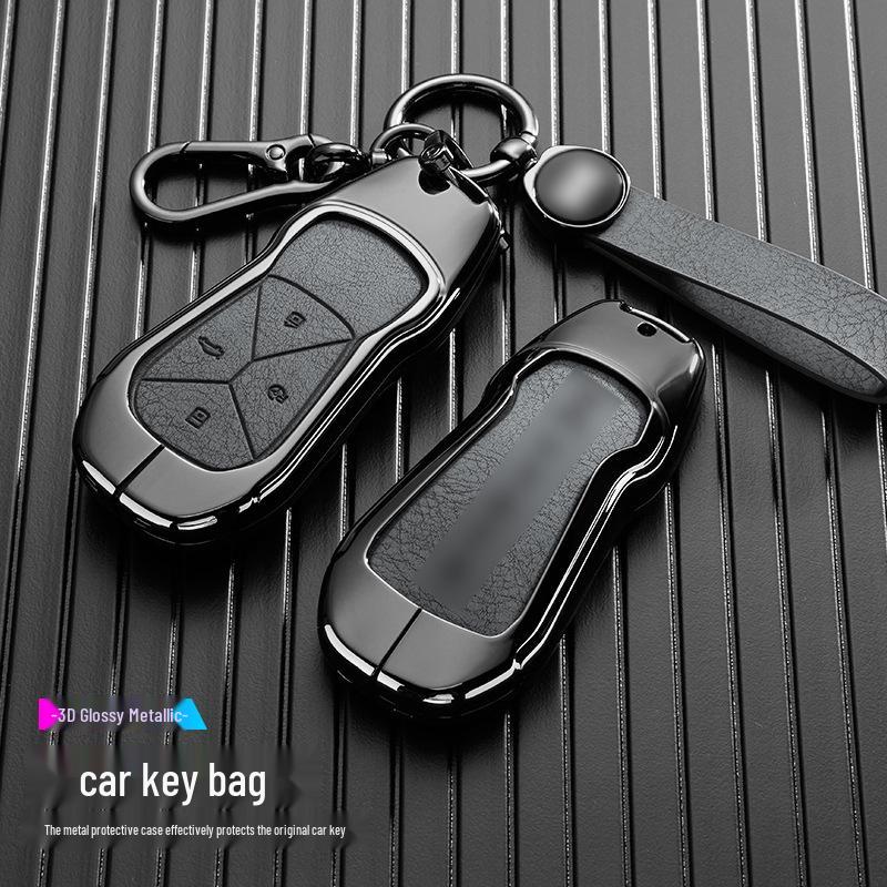 XPeng P7 Key Cover with Metal Protective Shell for 25 Mona M03/G6/G9/P7 Models