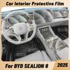 For BYD SEALION 8 2025 Anti-scratch Car Interior Center Console Media Dashboard Navigation TPU Protector Film
