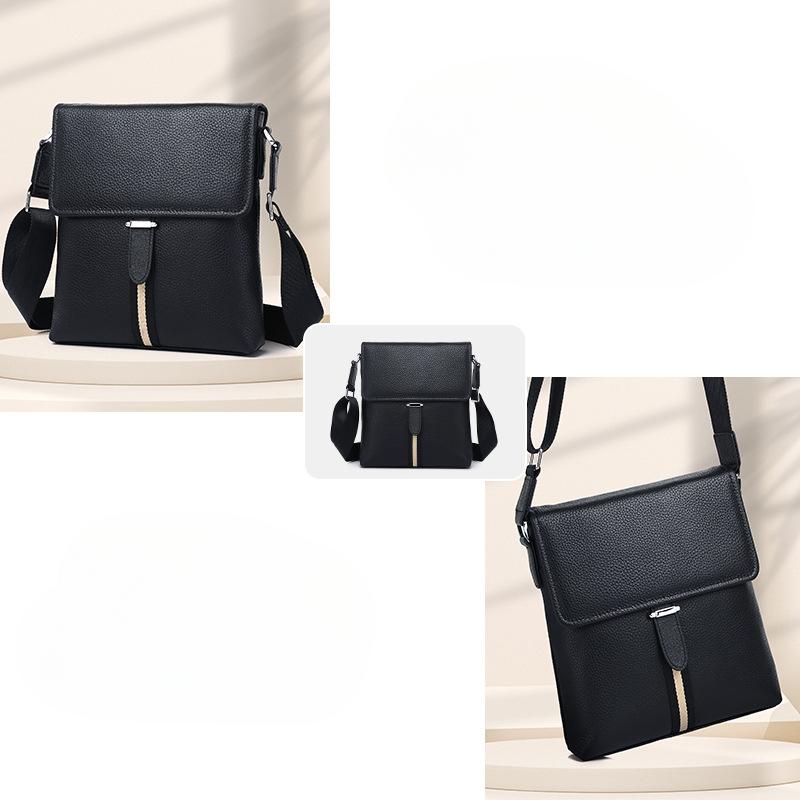 Férfi crossbody táska crossbody táska férfi üzleti ingázó táska kis hátizsák felső szemcsés marhabőr nagy kapacitású utazó egyvállú táska