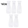 Trendy Flower Container Clear Bud Vase, Plastic Transparent Modern Smooth Finish Vase Table Centerpiece for Home Party Wedding Decor Elegant