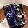 Albedo O-Overlords Anime Plating Phone Case For Iphone 16 17 Pro Max Air 16E 14 15 Plus 12 13 Mini Anti-Fall Airabag Cover