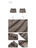 Women's Retro Houndstooth Pleated Midi & High Waist Mini Skirt - Autumn Collection XS