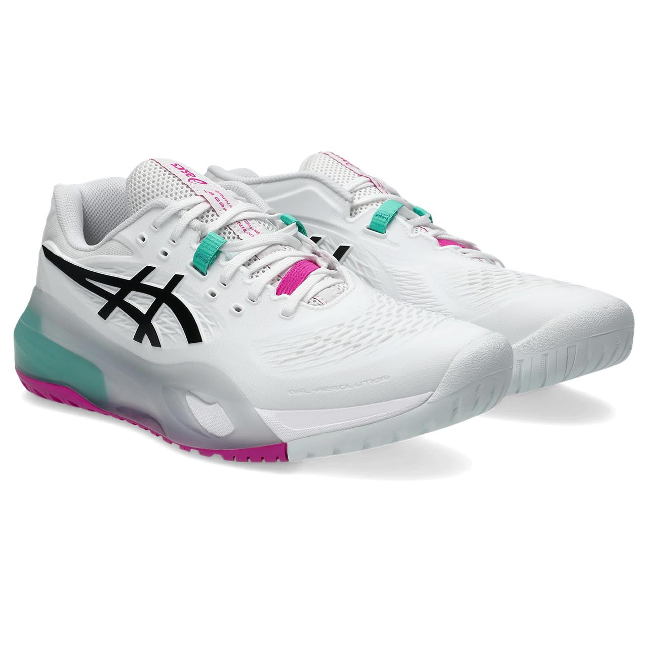 [ASICS] Tennis Shoes GEL-RESOLUTION X 1041A481 Men s 103 (White/Aurora Green) 27.5 cm 2E