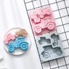 A Top Quality 3 Holes of Different Sizes Tractor Shape Silicone Mold Fondant Cake Chocolate Mold Ice Cube Cake Mould Baking
