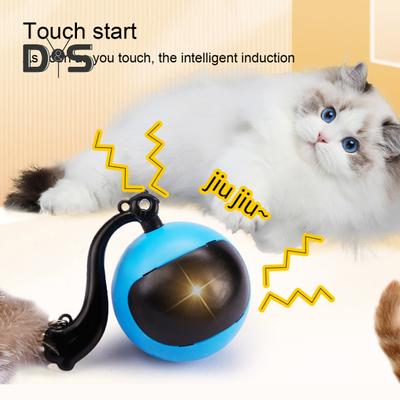 Interactive Cat Toy Rechargeable Automatic Cat Toy Ball with Remote Control Motion Activated Self Rolling Ball for Indoor Cat