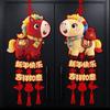2Pcs 2026 Horse New Year Pendant Lucky Character Spring Festival Hanging Decor Red 5D New Year Decorations