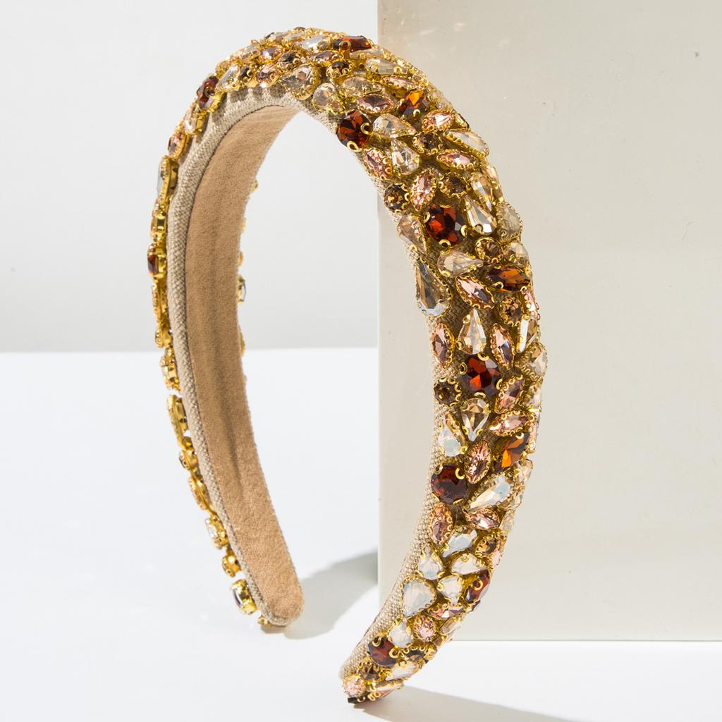 New Style Fashionable Hairband - Multi-color Heavy-duty Exquisite Headwear, Dazzling Ballroom Hair Accessory for Women