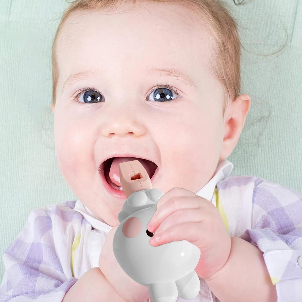 Cute Whistle Bunny Sound Toy with Lanyard Creative Whistle Fun Noise Maker Toy Music Instrument for Boys and Girls