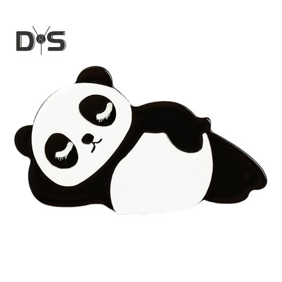 

Заколка для волос в форме панды, противоскользящая дизайнерская заколка для волос, яркий внешний вид, заколка для волос для женщин и девочек, декоративный аксессуар для волос E