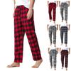 Moda erkek Günlük Ekose Gevşek Spor Ekose Pijama Pantolon Pantolon