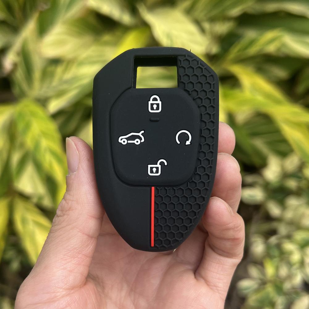 

Silicone Car Key Cover Case Protector for Trumpchi GAC 2021 Empow J11 J12 J13 J14 J15 J16 GS8 Keyless Go Remote Keychain Holder чорний