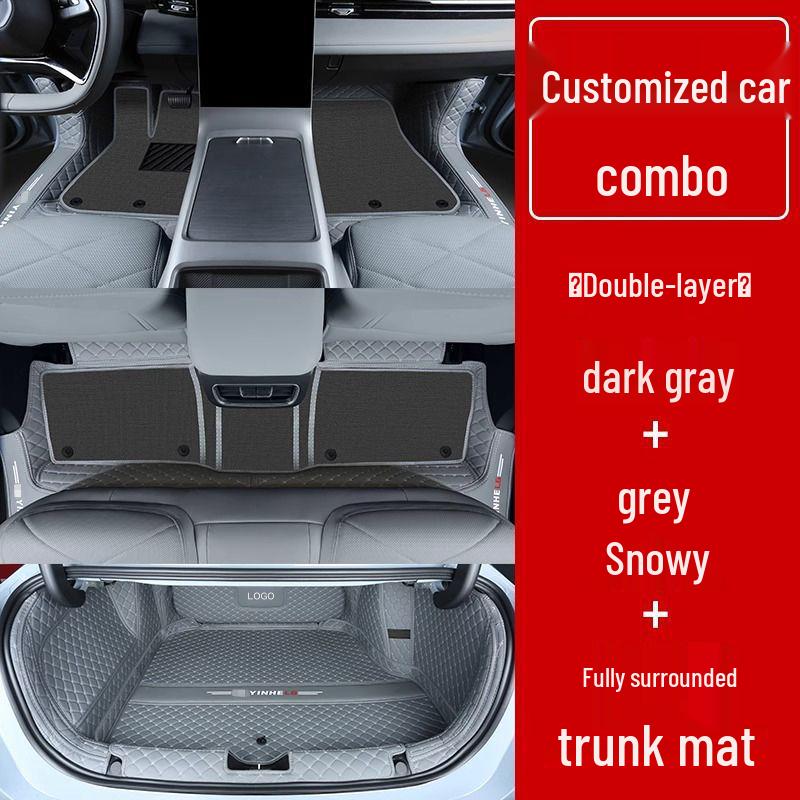 Compatible Galaxy L6 Double Layer Floor Mats & Bumper for 23-25 Models - Car Interior Accessories