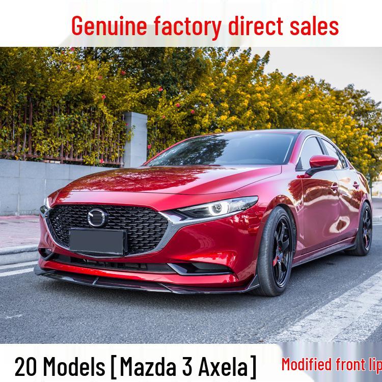Mazda 3 Axela Body Kit: Front Lip, Bumper Spoiler, Louvers, Side Skirt
