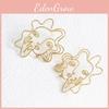 Alloy Modern Minimalist Geometric Face Outline Earrings Accessories Fashionable