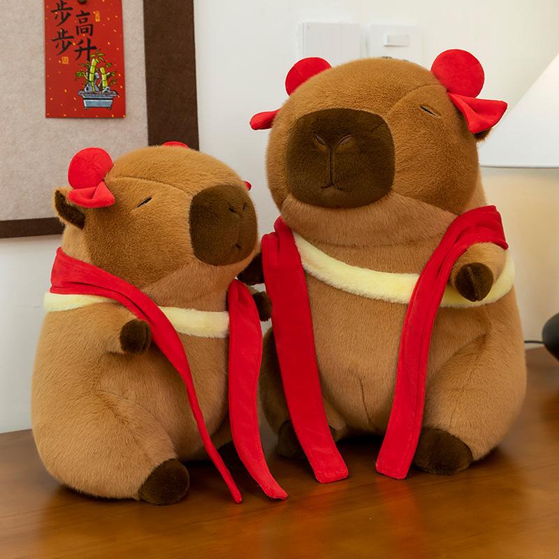 New Nezha Kapibara Capybara Doll Plush Toy Birthday Gift New Year New Year Kapibara