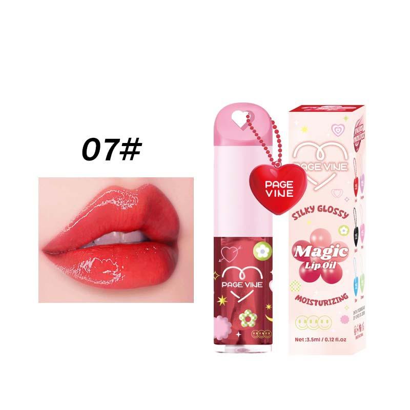 Mirror Pearl Lip Gloss Temperature Changing Soft Lip Oil Moisturizing Rich Lip Balm Waterproof Glass Liquid Lipstick Makeup
