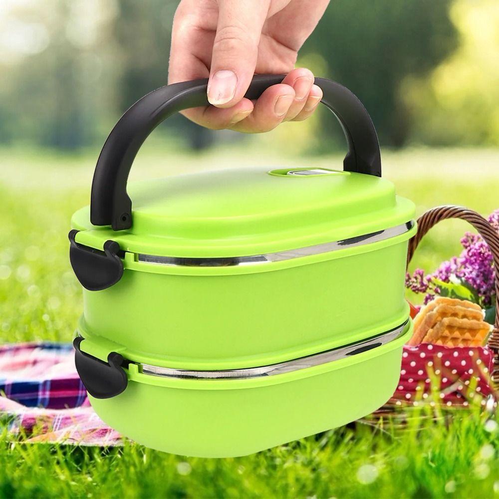 Rechteckiger Lebensmittelbehälter Auslaufsichere Suppen-Speiseflasche Tragbare Isolierte Lunchbox für Kinder Erwachsene