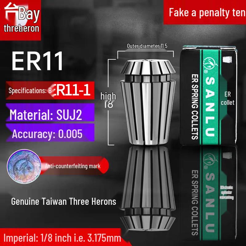 ER32 High Precision CNC Engraving Machine Collet Chuck with ER20, 25, 16, 11, 40 Spring Collets