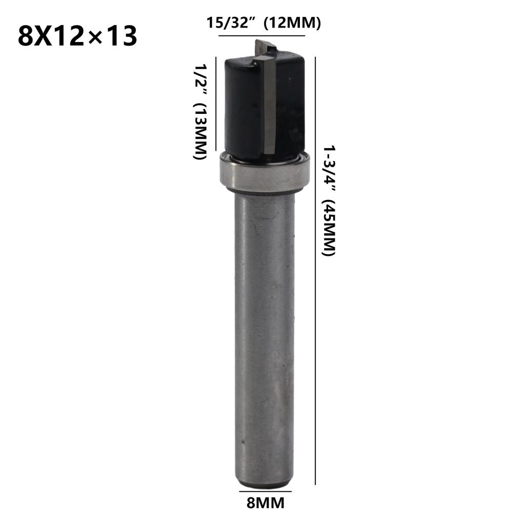 Shank Flush Router Bit Trim Router Bit Woodworking 8mm