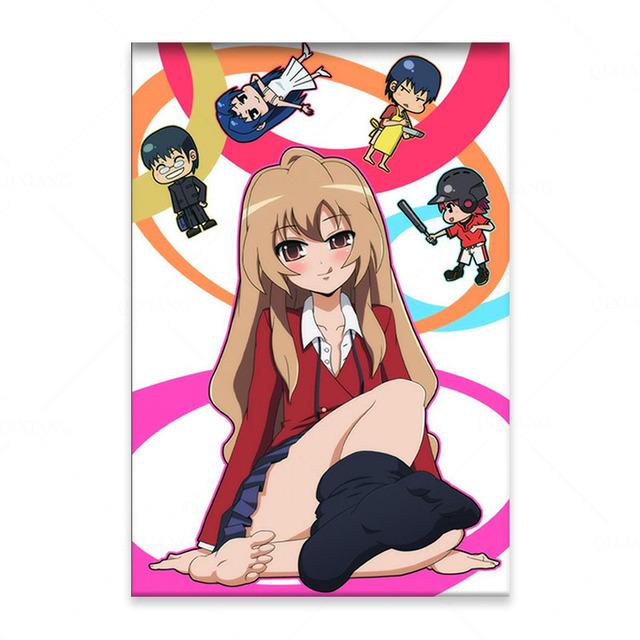 solid Wood Frame Toradora! Aisaka Taiga Anime Poster Wall Poster Canvas Painting Wall Decor Poster Wall Art Picture Room Decor Home Decor