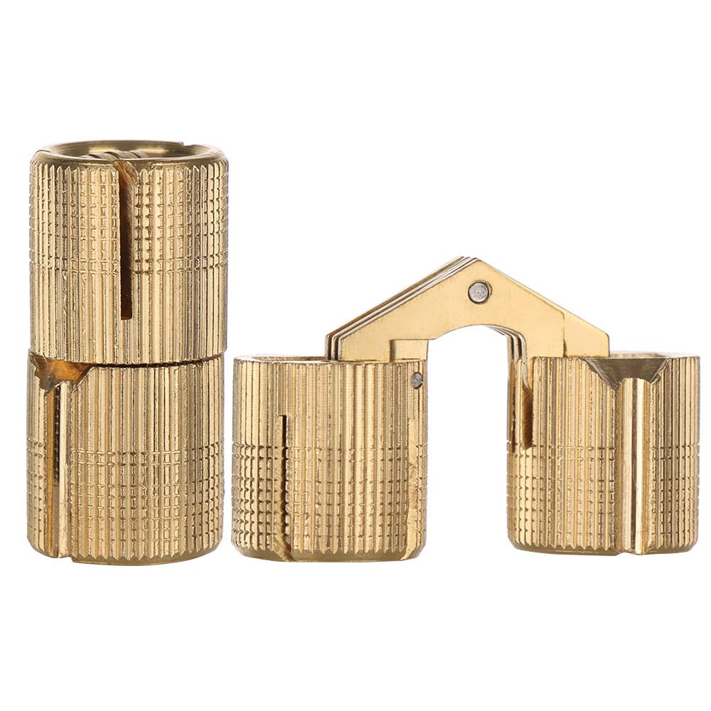 1pc New Invisible Cupboard  Cylindrical Brass Hinges Furniture Hinges