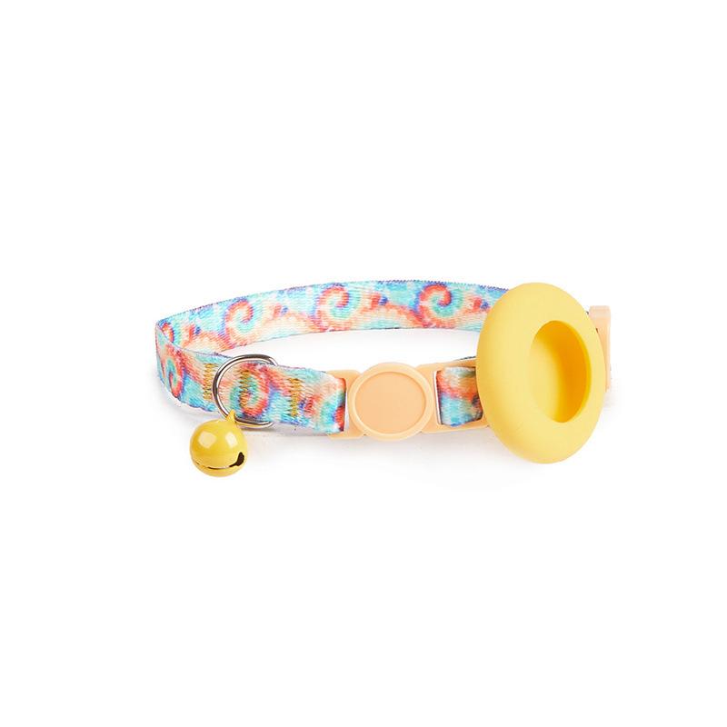 Collare per cani e gatti con campanello, collare per animali domestici, custodia protettiva in silicone Airtag, collare per animali domestici con campanello, comodo collare colorato per animali domestici