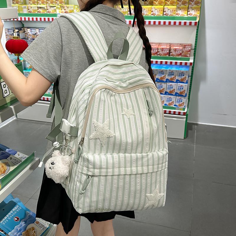 Backpack Junior High School Student Light Schoolbag Girl's Large Capacity Backpack