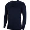 Logo Print Crew Neck Straight Long Sleeve T-Shirt Men Tops Navy-Blue AV2609-451
