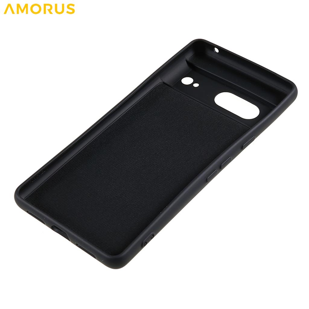 For Google Pixel 8 Case Precise Cutouts TPU Fiber Lining Shockproof Phone Cover