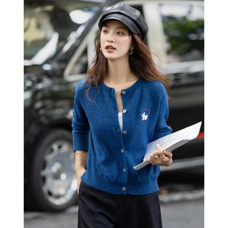 Demana Women's Winter Embroidered Knit Sweater