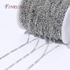 18K Gold Plated Rectangle Chains For Necklaces Bracelets DIY Jewelry Making Supplies,Decorative Needlework Chain Fittings