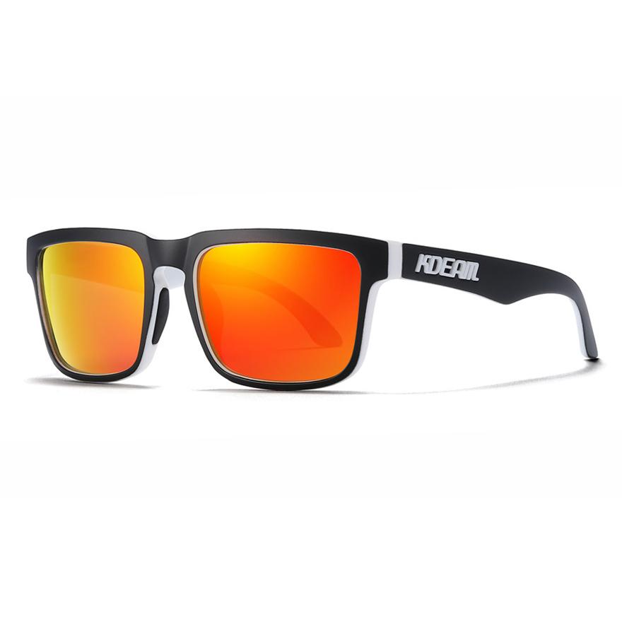 2026 New KDEAM Brand Colorful Square Polarized Sunglasses For Men Women Fashion Shades 3D Logo Fishing Driving Eyewear With Case