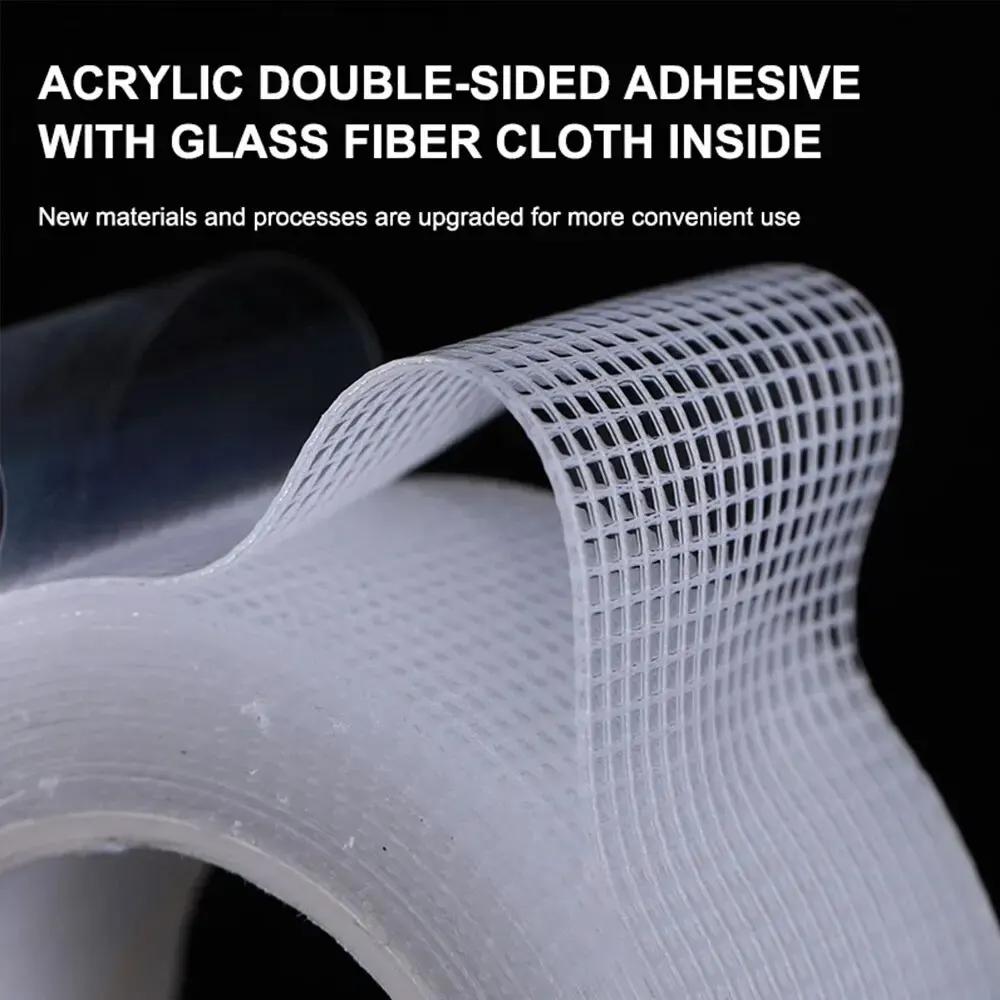 New Mesh Nano Tape, Nano Double-sided Tape, Reusable Waterproof Nano Transparent Heavy-duty Tape, More Durable