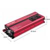 4000W DC 12V/24V zu AC 110V/220V Sinus-Wellenwandler Auto-Wechselrichter 4 USB-Ausgangsanschlüsse Dual-LED-Anzeige