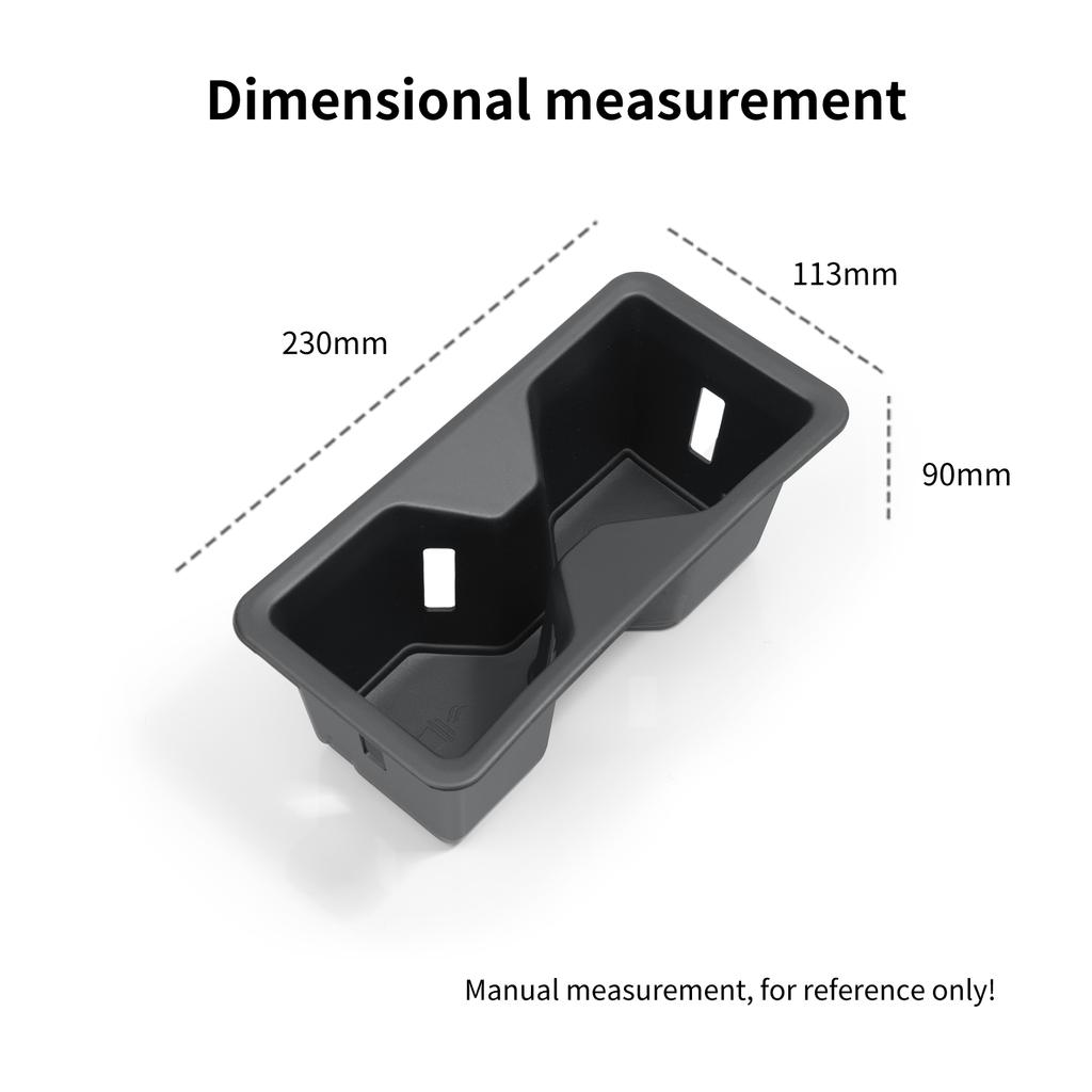 For Toyota Land Cruiser Prado 2025 J250 Vannkoppholder Oppbevaringsboks Støtdempende Brett Ryddige Biltilbehør