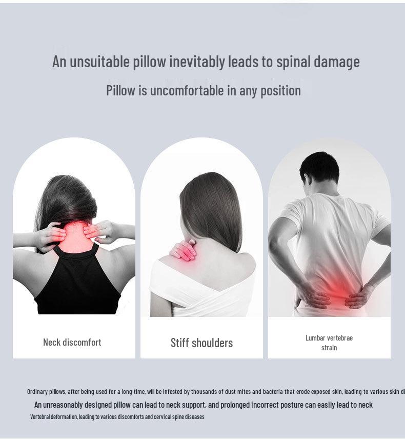 Butterfly Memory Foam Pillow: Slow Rebound, Zero Pressure Cervical Neck Support for Adults and Hotel Use