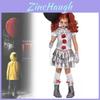 Halloween It Clown Role Playing Costume Set Children Dress For Costume Party