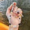 Flash Beaded Mobile Phone Chain Crystal Bow Key Bag Lanyard Pearl Mobile Phone Lanyard Small Gift