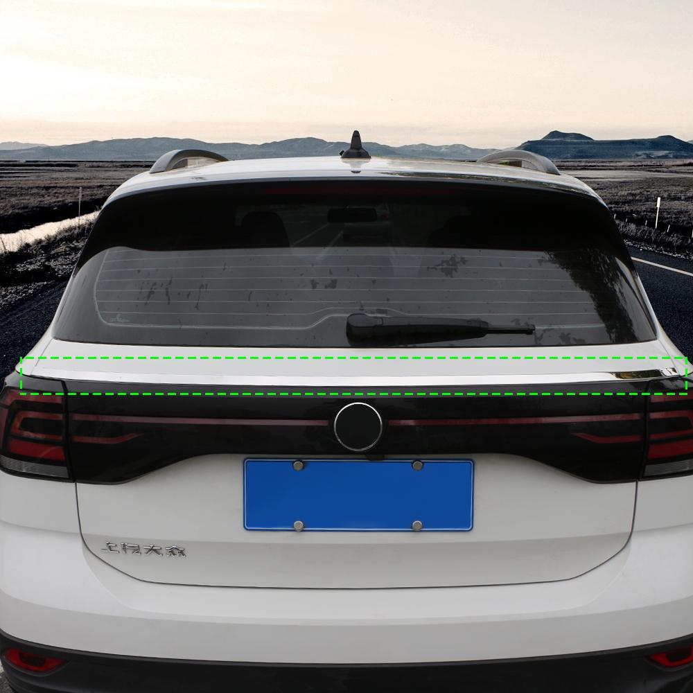 Pro VW T-Cross T Cross 2019 - 2023 Lišta víka zadního kufru Kryt obočí zadního světla Nerezové doplňky