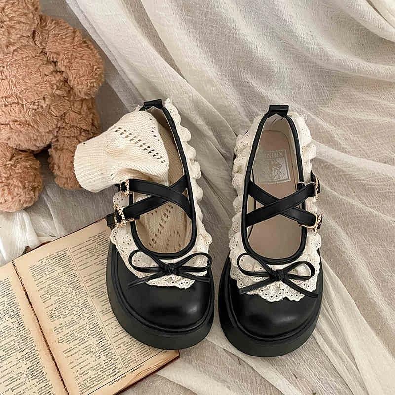 Designer Women's Mary Jane Shoes with Elegant Butterfly-Knot Thick Heel Fashionable Party Dress Footwear Platform Sandals